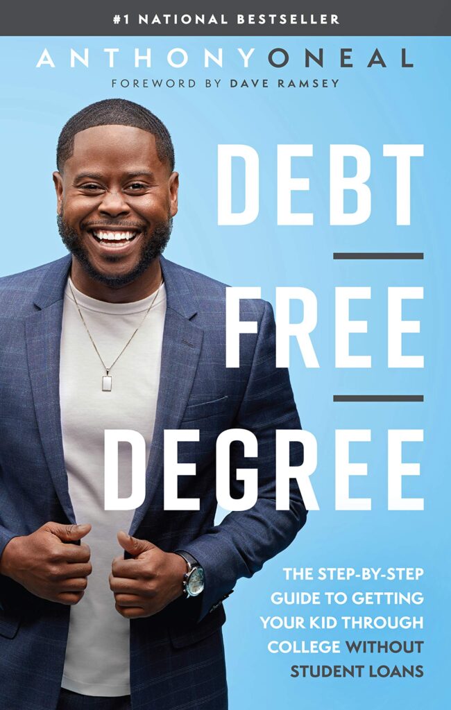 Debt Free Degree Book Cover with Anthony O'Neal